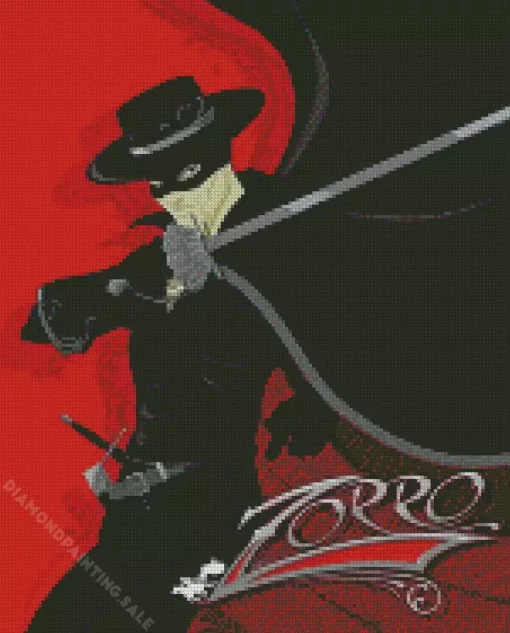 Zorro Poster 5D Diamond Painting