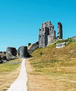 Corfe Castle 5D Diamond Painting