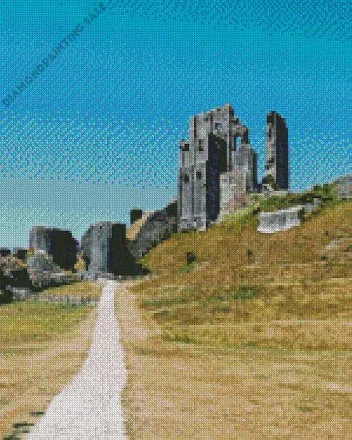 Corfe Castle 5D Diamond Painting