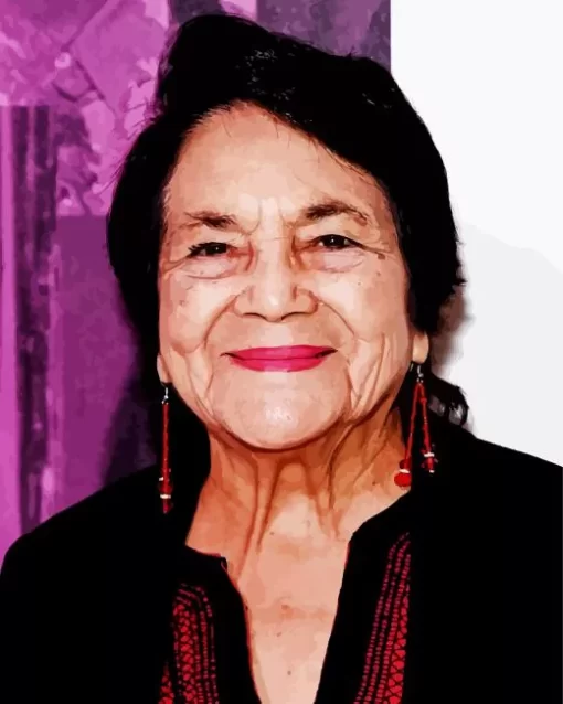 Dolores Huerta 5D Diamond Painting