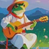 Frog Playing Guitar 5D Diamond Painting