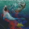 Jaws Movie Poster 5D Diamond Painting