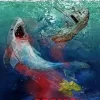 Jaws Movie Poster 5D Diamond Painting