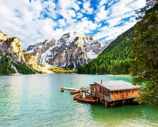 Lake Braies 5D Diamond Painting