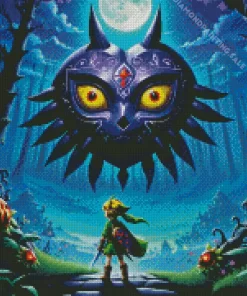 Majoras Mask Zelda 5D Diamond Painting