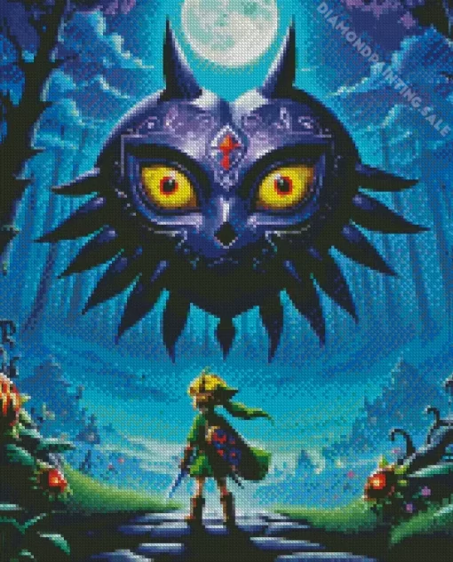 Majoras Mask Zelda 5D Diamond Painting