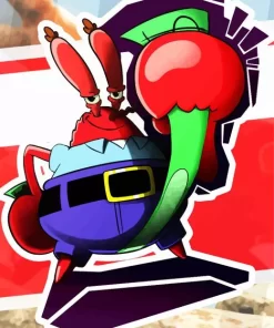 Mr Krabs Illustration 5D Diamond Painting