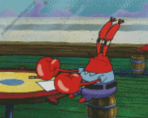 Mr Krabs 5D Diamond Painting