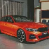 Orange BMW 3 5D Diamond Painting