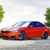 Orange BMW 3 Series 5D Diamond Painting