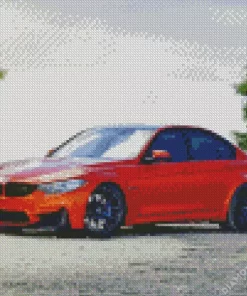 Orange BMW 3 Series 5D Diamond Painting