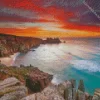 Porthcurno Beach 5D Diamond Painting