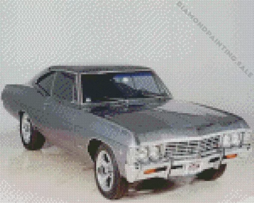 1967 Grey Chevrolet Impala 5D Diamond Painting