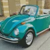 1974 Green VW Bug Convertible 5D Diamond Painting