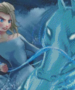 Aesthetic Frozen Elsa And Nokk Art 5D Diamond Painting