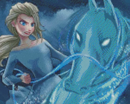 Aesthetic Frozen Elsa And Nokk Art 5D Diamond Painting