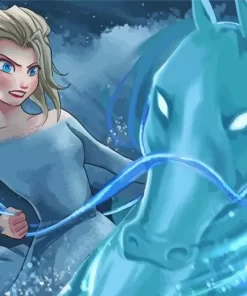 Aesthetic Frozen Elsa And Nokk Art 5D Diamond Painting