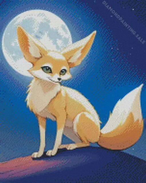 Anime Blond Fox 5D Diamond Painting