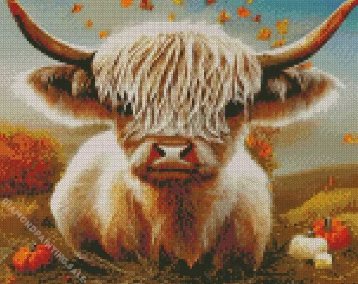 Baby Blonde Cow 5D Diamond Painting