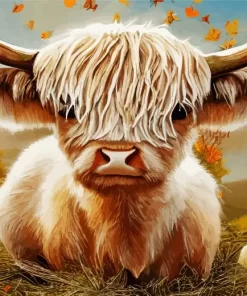 Baby Blonde Cow 5D Diamond Painting