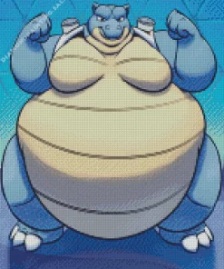 Fat Blastoise 5D Diamond Painting