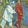 Pierrot And Harlequin by Paul Cezanne 5D Diamond Painting