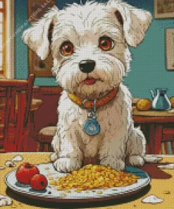 White Affenpinscher 5D Diamond Painting