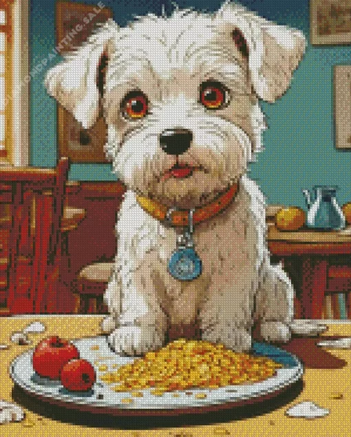 White Affenpinscher 5D Diamond Painting