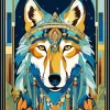 Aboriginal Wolf 5D Diamond Painting