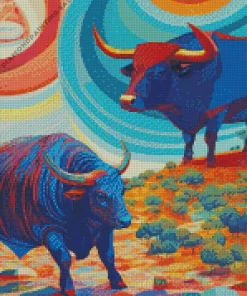 Abstract Art Cow 5D Diamond Painting