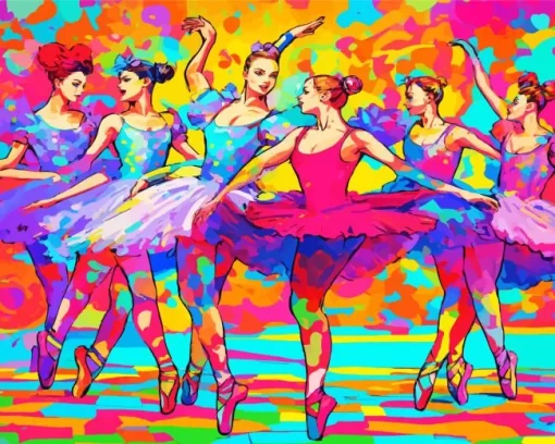 Abstract Ballerinas 5D Diamond Painting