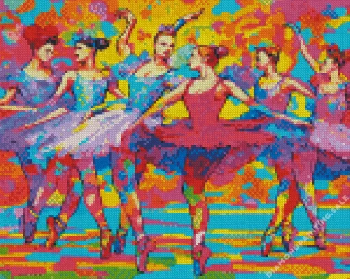 Abstract Ballerinas 5D Diamond Painting