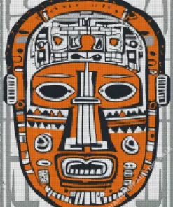 Abstract Face Tribal 5D Diamond Painting