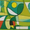 Abstract Green Mosaic Art 5D Diamond Painting