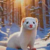 Adorable Ferret 5D Diamond Painting