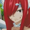 Aesthetic Erza Scarlet 5D Diamond Painting