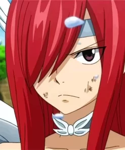 Aesthetic Erza Scarlet 5D Diamond Painting