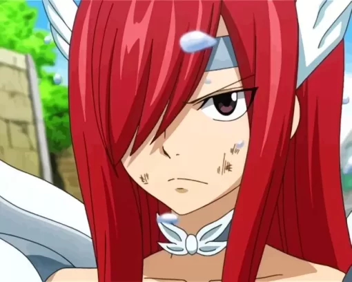 Aesthetic Erza Scarlet 5D Diamond Painting