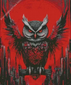 Aesthetic Evil Owl Art 5D Diamond Painting