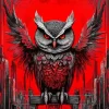 Aesthetic Evil Owl Art 5D Diamond Painting