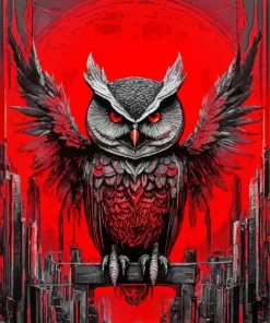 Aesthetic Evil Owl Art 5D Diamond Painting