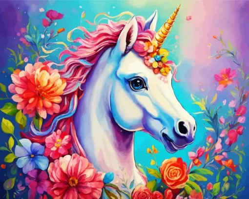 Aesthetic Fabulous Unicorn 5D Diamond Painting