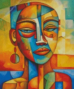 Aesthetic Face Cubism Art 5D Diamond Painting