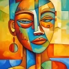 Aesthetic Face Cubism Art 5D Diamond Painting