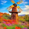 Aesthetic Farm Windmill 5D Diamond Painting