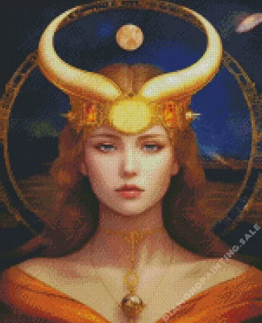 Aesthetic Female Taurus 5D Diamond Painting