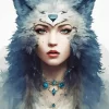 Aesthetic Female Warewolf Art 5D Diamond Painting