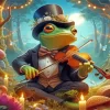 Aesthetic Frog Playing Violin 5D Diamond Painting