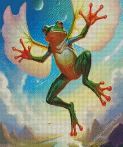 Aesthetic Frog With Wings Art 5D Diamond Painting