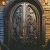 Aesthetic Front Black Door 5D Diamond Painting